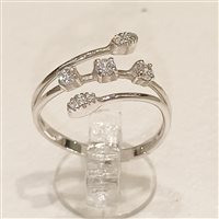 Anello Vidali Gioielli Donna in Oro bianco Zircone ANOR-2-34 - ANOR-2-34